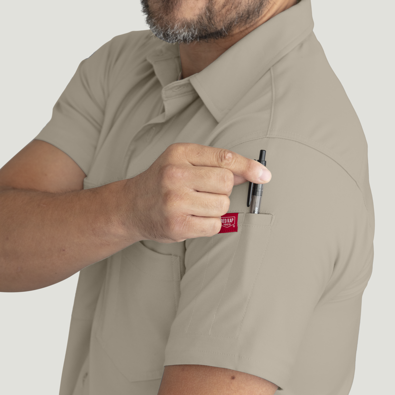 Men's Cooling Short Sleeve Work Shirt image number 12