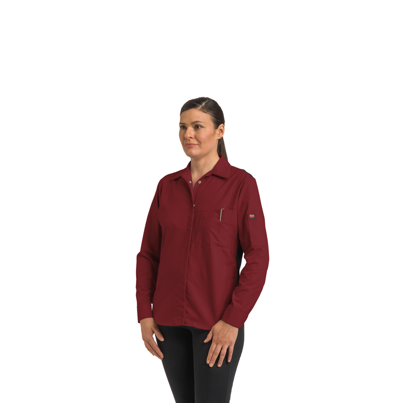 Women's Long Sleeve Performance Plus Shop Shirt with OilBlok Technology image number 3