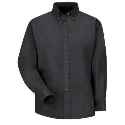 Women's Long Sleeve Poplin Dress Shirt