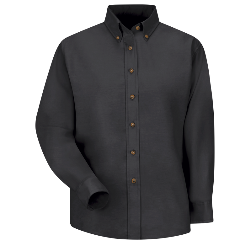 Women's Long Sleeve Poplin Dress Shirt image number 1