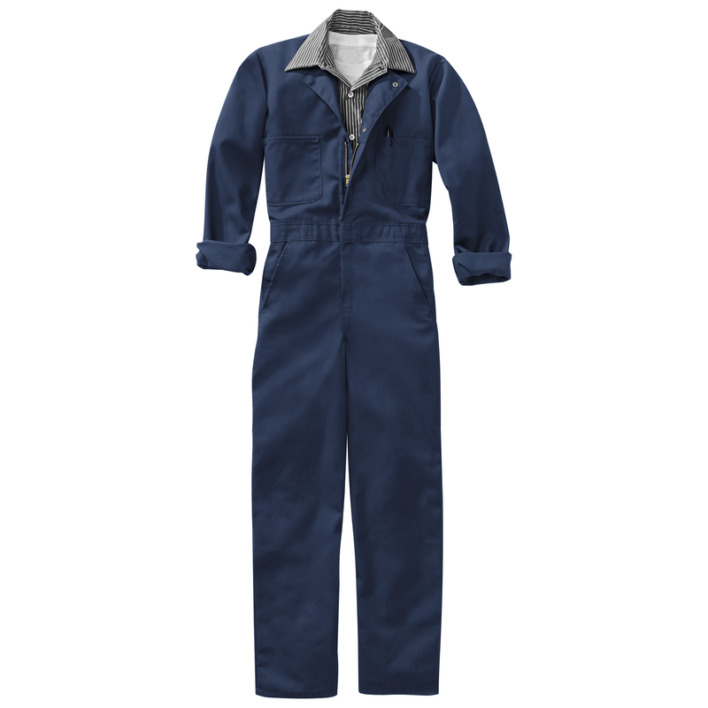 Twill Action Back Coverall with Chest Pockets image number 8