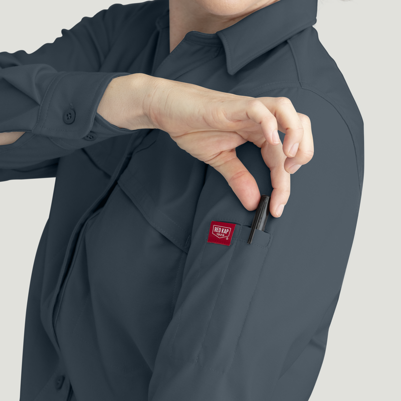 Women's Cooling Long Sleeve Work Shirt image number 15