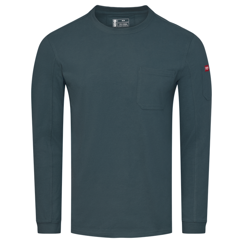 Men's Heavyweight Long Sleeve Cotton Pocket T-Shirt image number 9