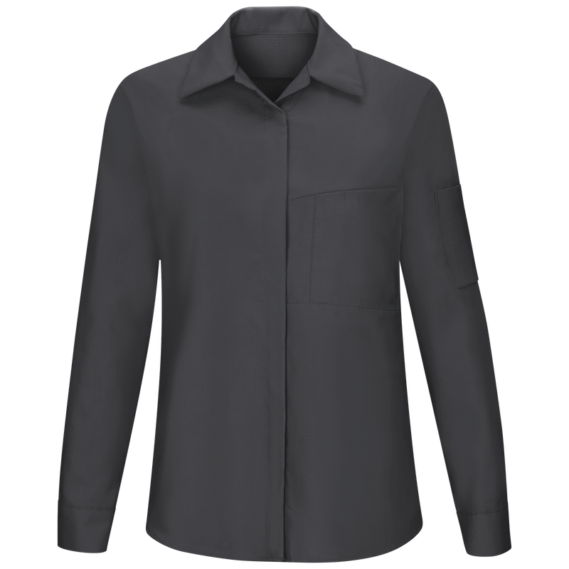 Women's Long Sleeve Performance Plus Shop Shirt with OilBlok Technology image number 1