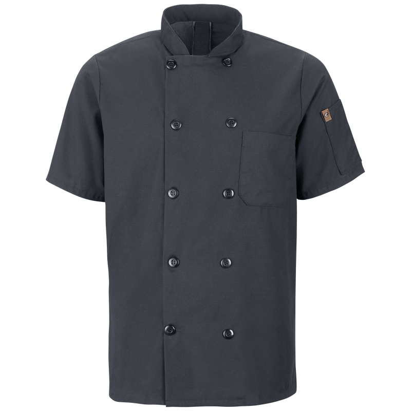 Men's Short Sleeve Chef Coat with OilBlok + MIMIX&reg; image number 1