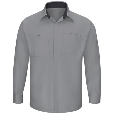 Men's Long Sleeve Performance Plus Shop Shirt with OilBlok Technology