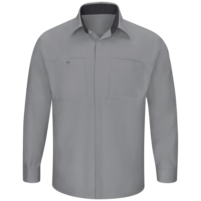 Men's Long Sleeve Performance Plus Shop Shirt with OilBlok Technology image number 1