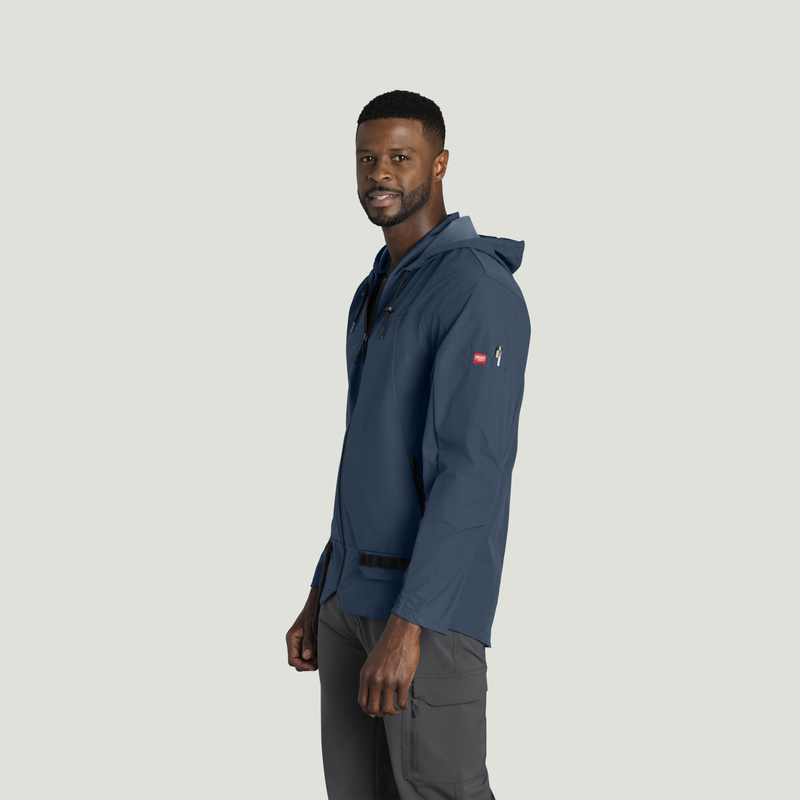 Men&rsquo;s Performance Hooded Windbreaker Jacket with ToolShift Pocket image number 3