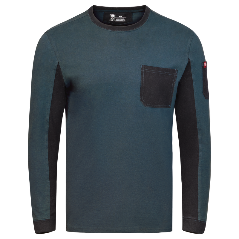 Men's Heavyweight Long Sleeve Cotton Pocket T-Shirt image number 9