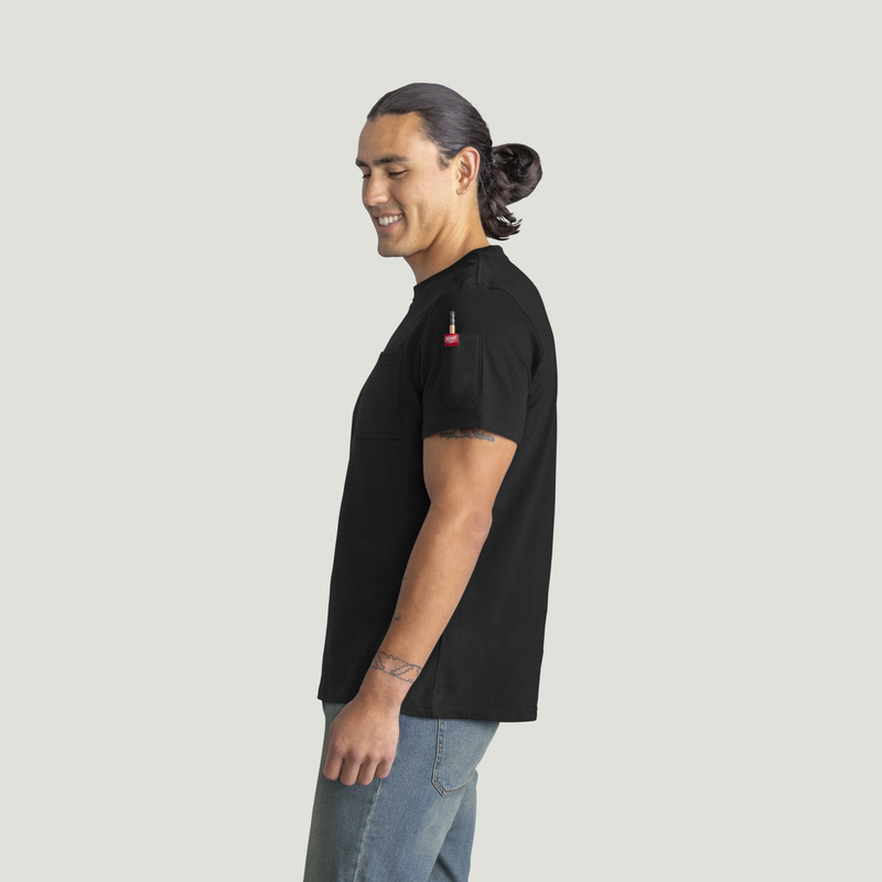 Men's Heavyweight Cotton Short Sleeve Pocket T-Shirt image number 3