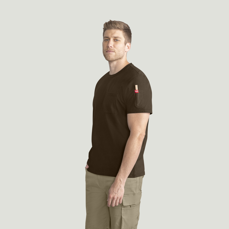 Men's Heavyweight Cotton Short Sleeve Pocket T-Shirt image number 7