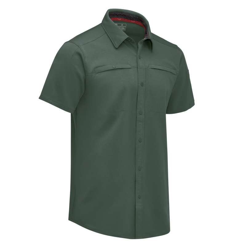 Men's Snap Front Jersey Short Sleeve Work Shirt image number 11