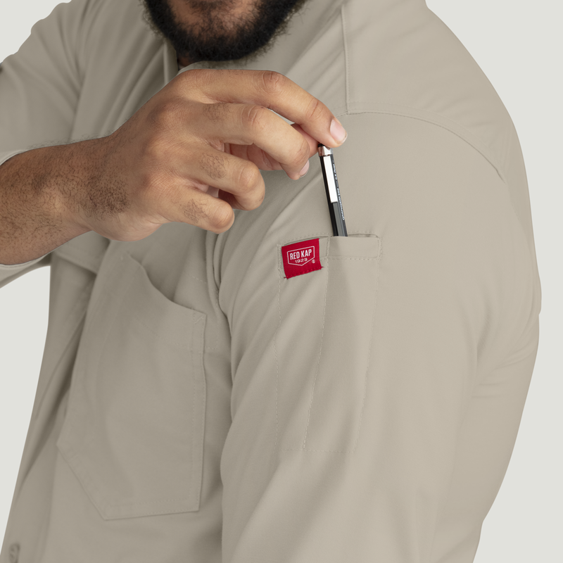 Men's Cooling Long Sleeve Work Shirt image number 11