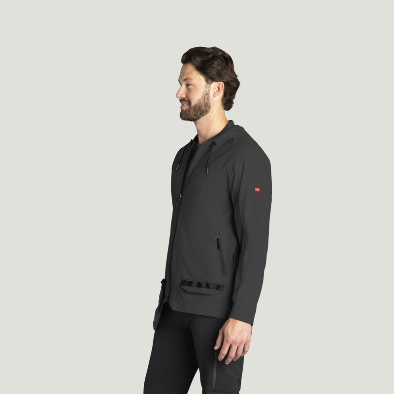 Men&rsquo;s Performance Hooded Windbreaker Jacket with ToolShift Pocket image number 3