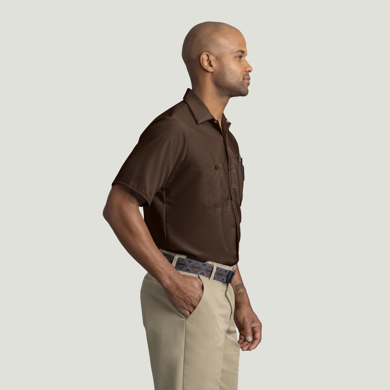 Men's Short Sleeve Industrial Work Shirt image number 4