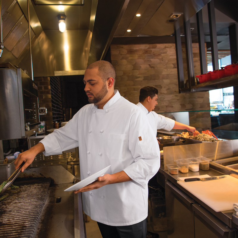 Men's Ten Knot Button Chef Coat with OilBlok + MIMIX&reg; image number 6