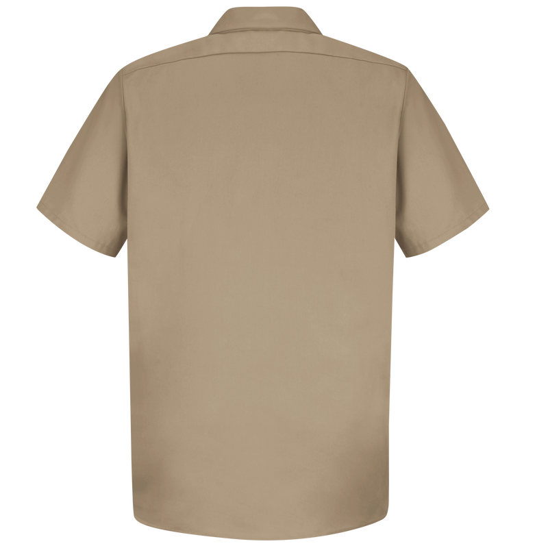 Men's Short Sleeve Wrinkle-Resistant Cotton Work&nbsp;Shirt image number 2