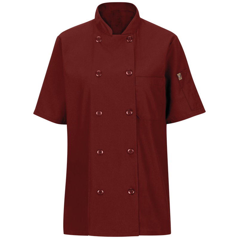 Women's Short Sleeve Chef Coat with OilBlok + MIMIX&reg; image number 1