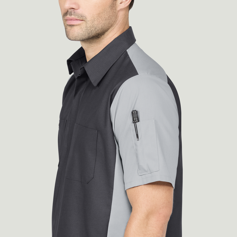 Men's Short Sleeve Two-Tone Crew Shirt image number 6