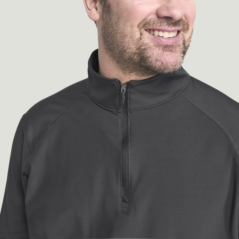 Men's Performance Quarter Zip Cadet Collar Pullover image number 9