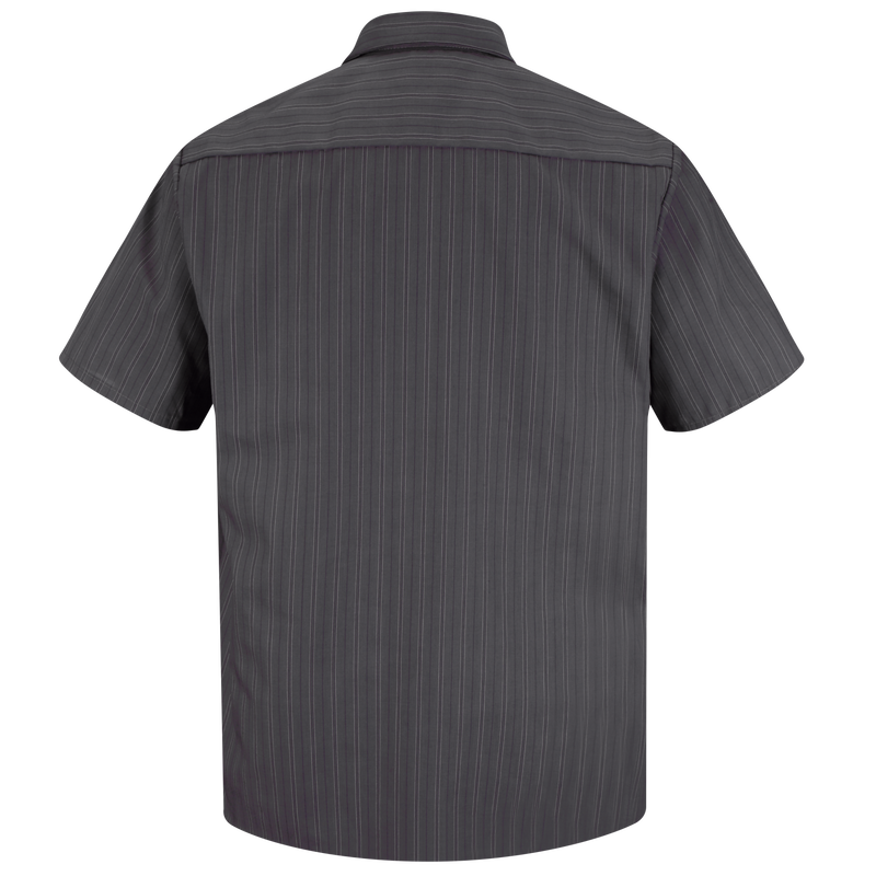 Men's Short Sleeve Striped Work Shirt image number 2