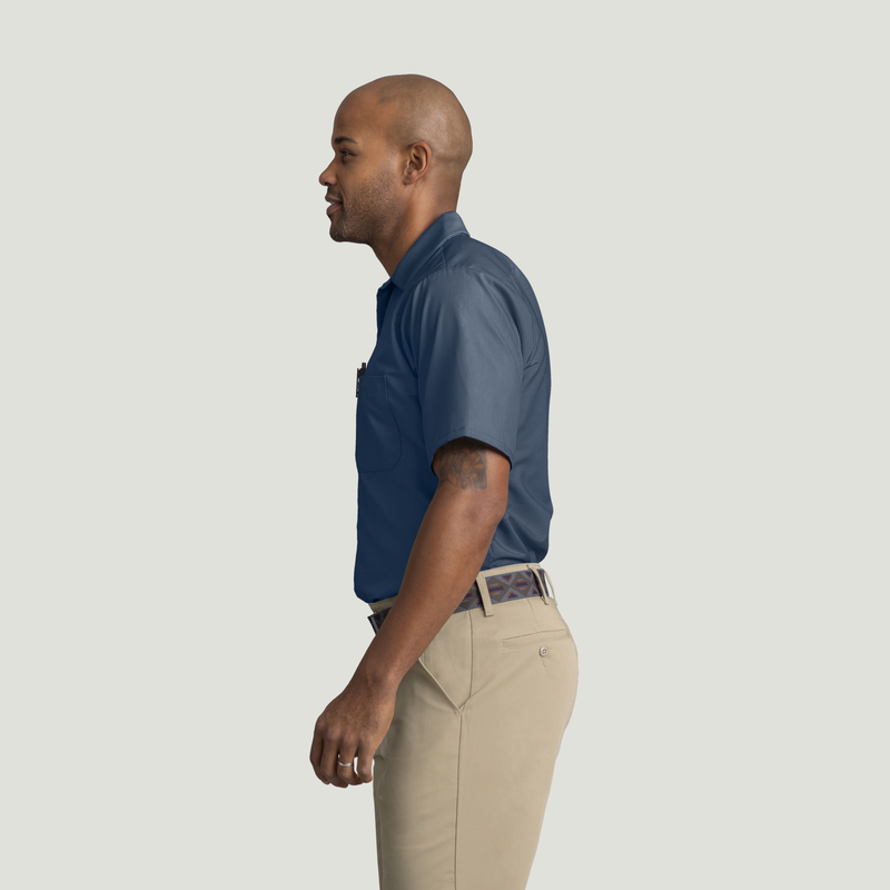 Men's Short Sleeve Industrial Work Shirt image number 3