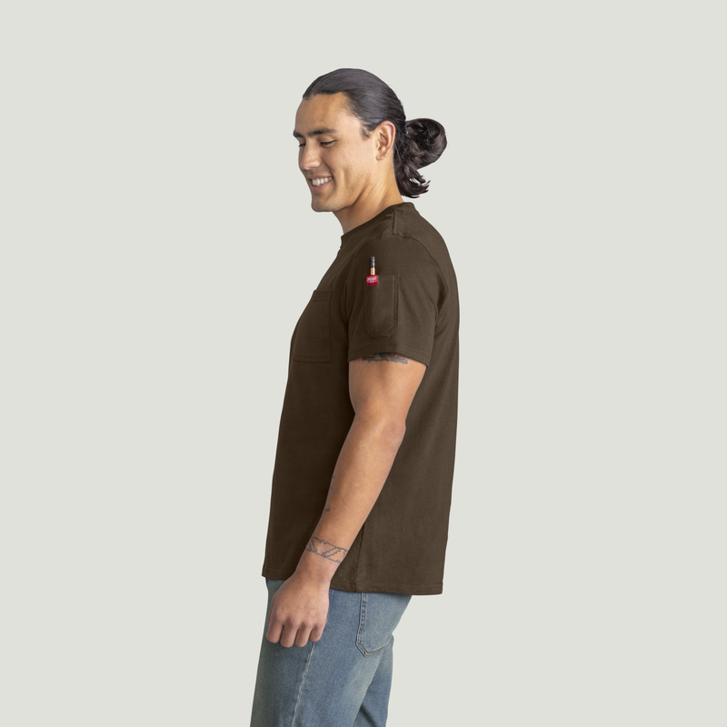 Men's Heavyweight Cotton Short Sleeve Pocket T-Shirt image number 3