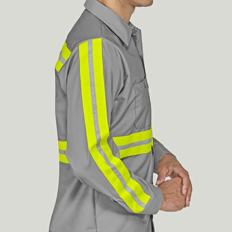 Long Sleeve Enhanced Visibility Industrial&nbsp;Work Shirt image number 4