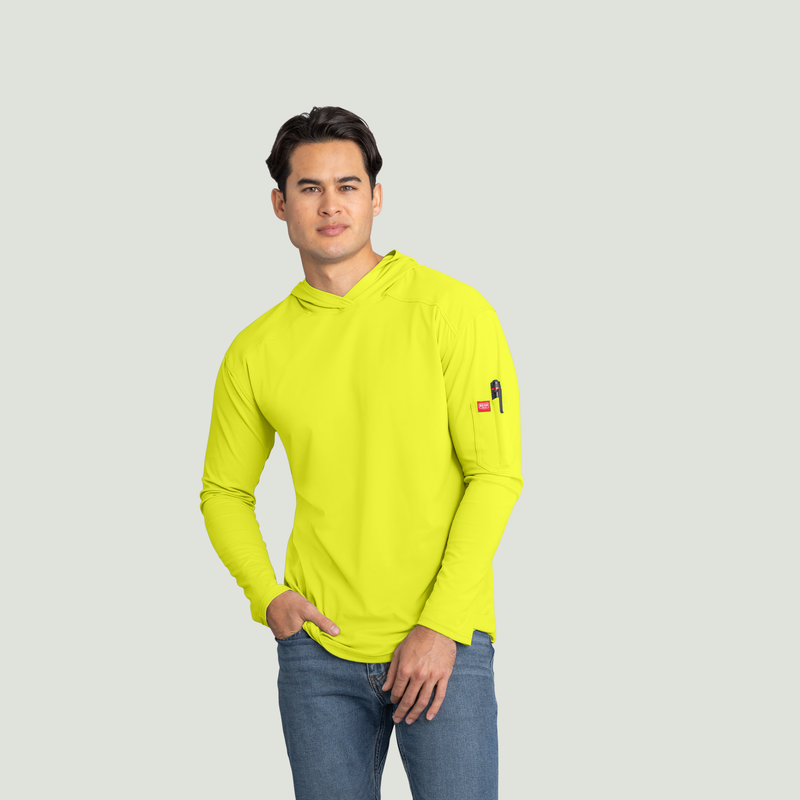 Men's Visibility Sun Protection Pullover Hoodie image number 1