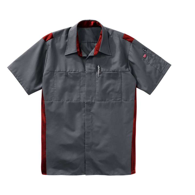 Men's Short Sleeve Performance Plus Shop Shirt With Oilblok Technology image number 5