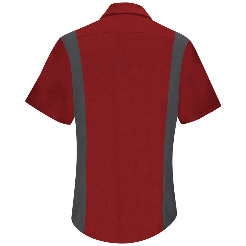 Women's Short Sleeve Performance Plus Shop Shirt with OilBlok Technology image number 2