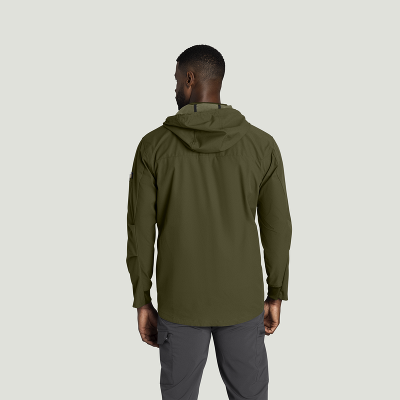 Men&rsquo;s Performance Hooded Windbreaker Jacket with ToolShift Pocket image number 2