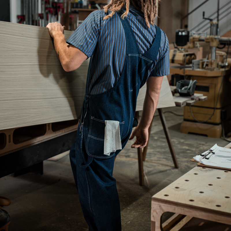 Men's Denim Bib Overall image number 4