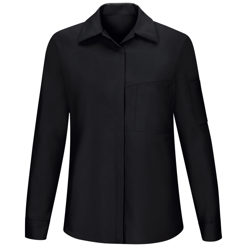 Women's Long Sleeve Performance Plus Shop Shirt with OilBlok Technology image number 1