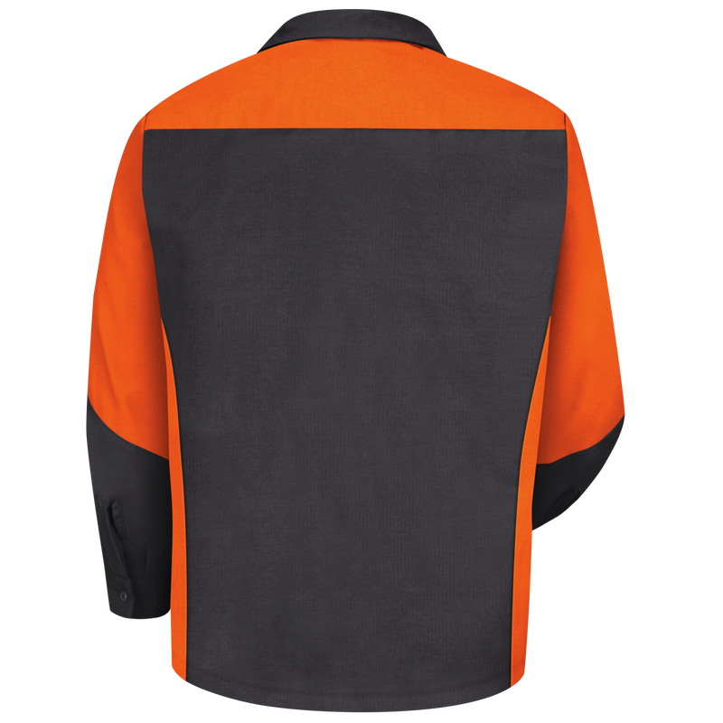 Men's Long Sleeve Two-Tone Crew Shirt image number 2