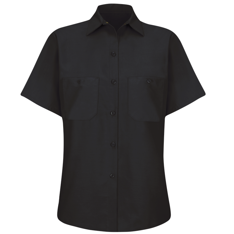 Women's Short Sleeve Industrial Work Shirt image number 5