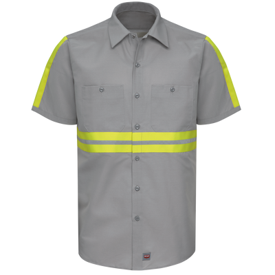 Short Sleeve Enhanced Visibility Industrial&nbsp;Work Shirt