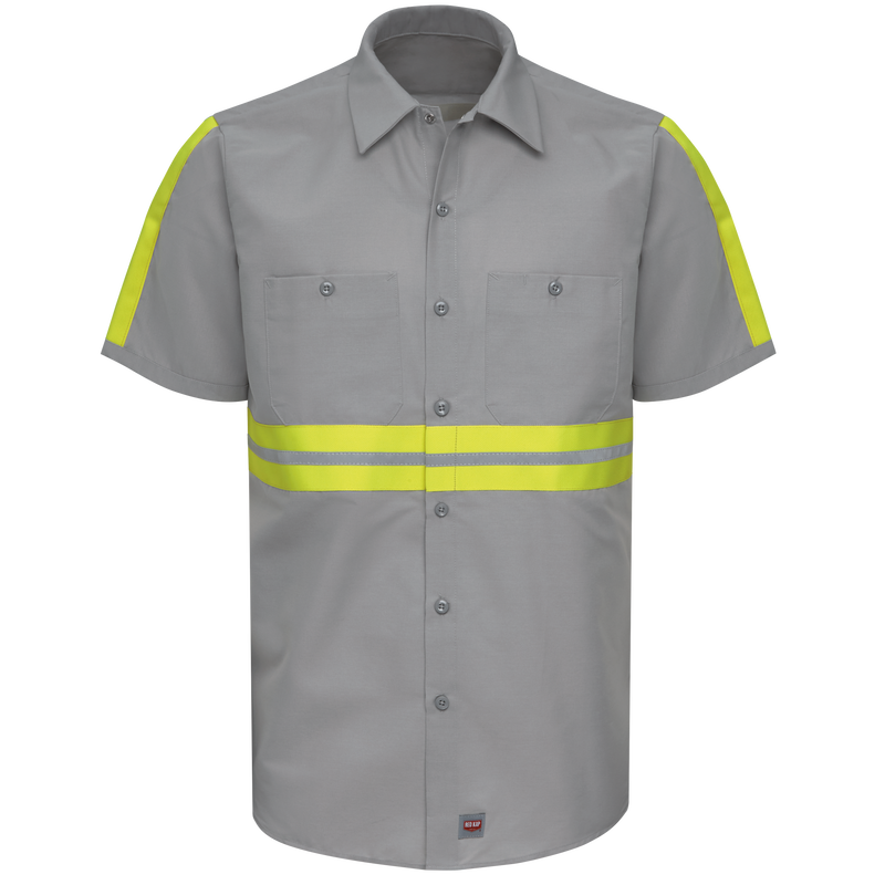 Short Sleeve Enhanced Visibility Industrial&nbsp;Work Shirt image number 1