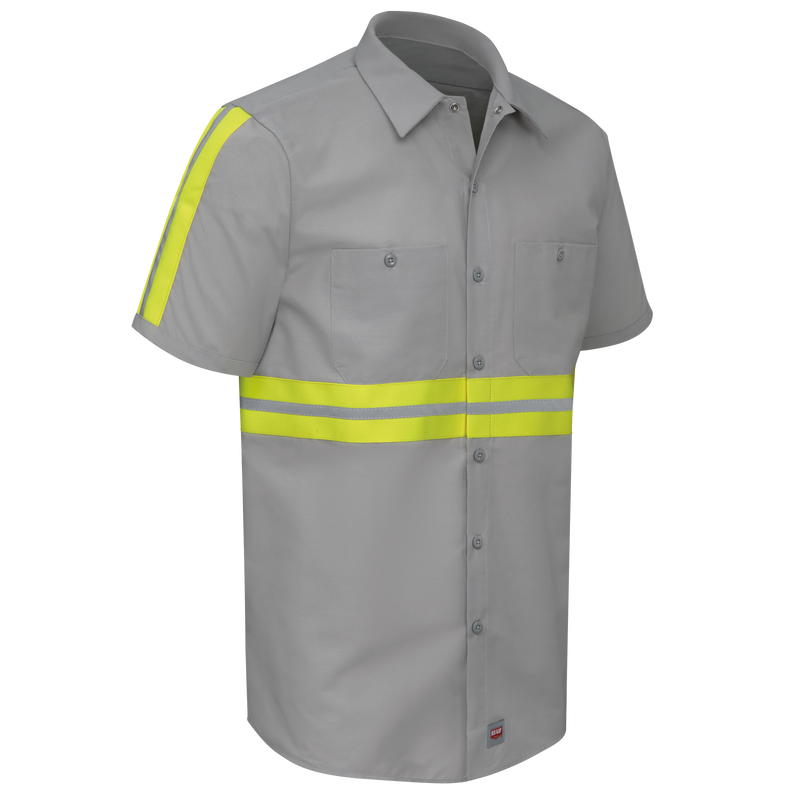 Short Sleeve Enhanced Visibility Industrial&nbsp;Work Shirt image number 3