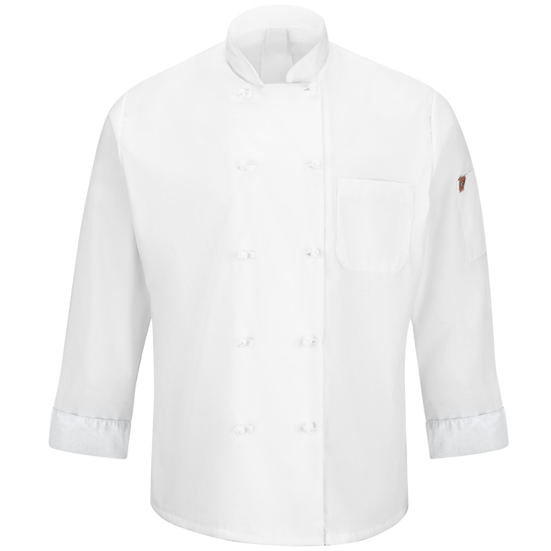 Men's Ten Knot Button Chef Coat with OilBlok + MIMIX&reg; image number 1