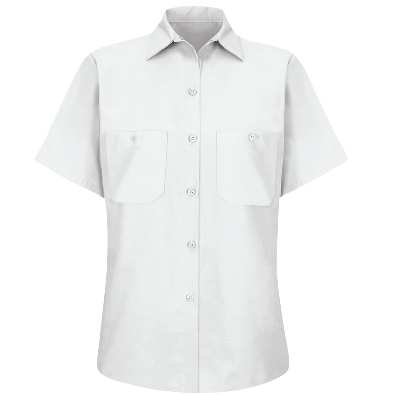 Women's Short Sleeve Industrial Work Shirt image number 4
