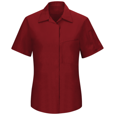 Women's Short Sleeve Performance Plus Shop Shirt with OilBlok Technology