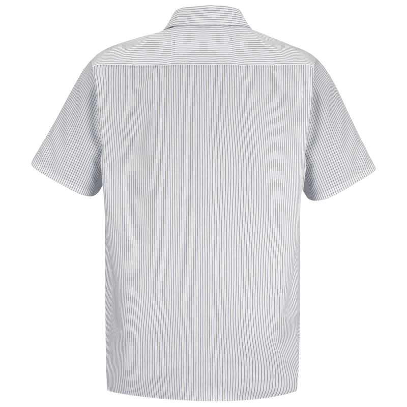Men's Short Sleeve Striped Work Shirt image number 2