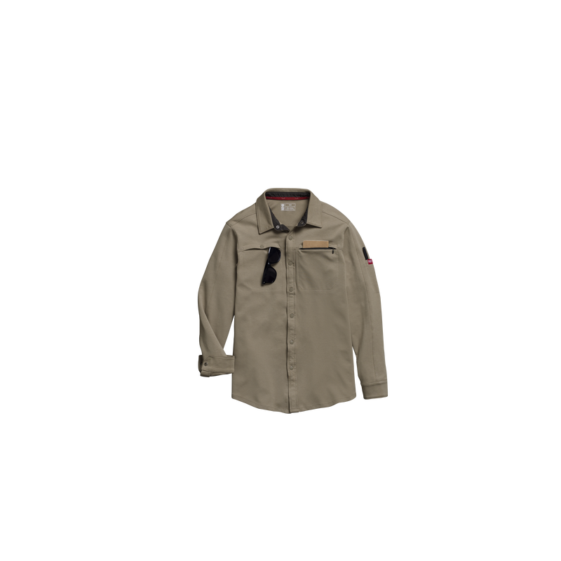 Men's Snap Front Jersey Long Sleeve Work Shirt image number 18