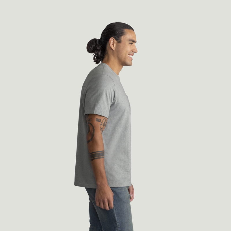 Men's Heavyweight Cotton Short Sleeve Pocket T-Shirt image number 4