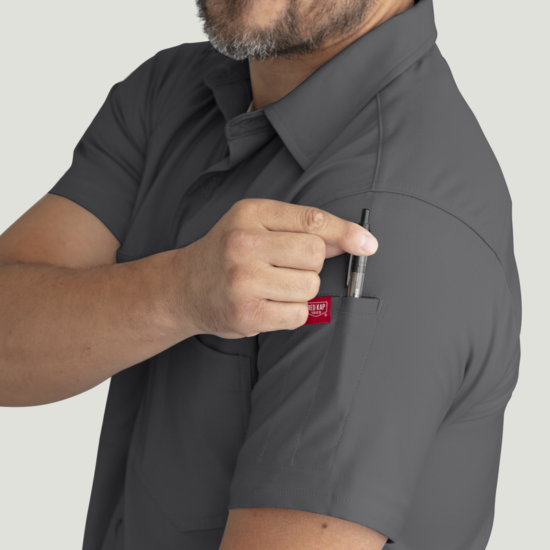Men's Cooling Short Sleeve Work Shirt image number 12
