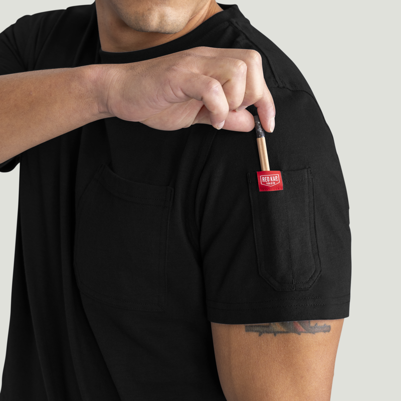Men's Heavyweight Cotton Short Sleeve Pocket T-Shirt image number 16