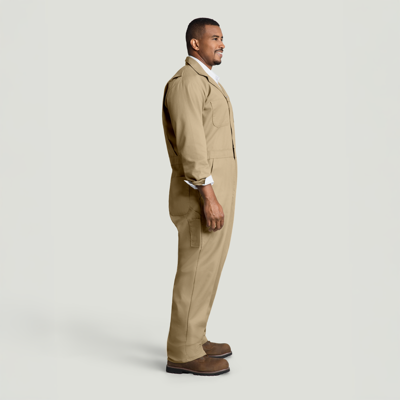 Twill Action Back Coverall with Chest Pockets image number 6