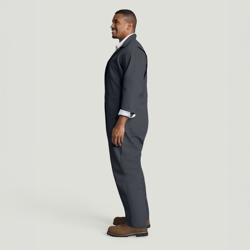 Twill Action Back Coverall with Chest Pockets image number 5