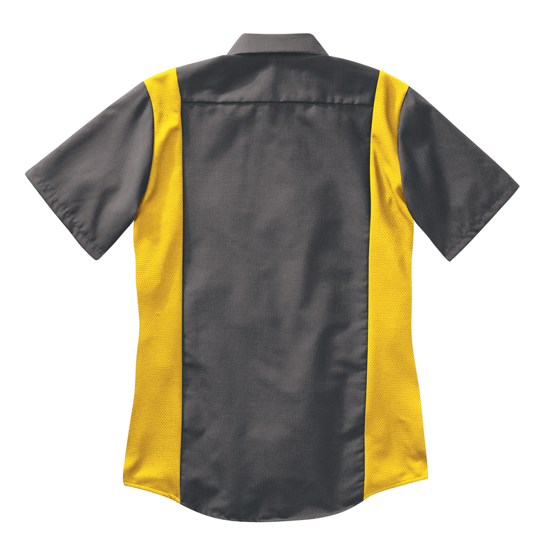 Women's Short Sleeve Performance Plus Shop Shirt with OilBlok Technology image number 9